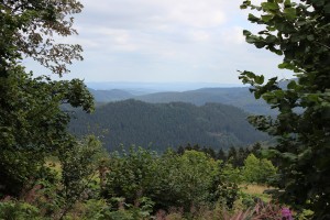 Blick ins Hochsauerland bei Winterberg von der Heidenstraße aus noch vor der Ruhrquelle.