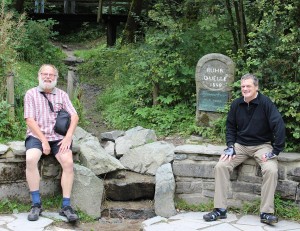 Werner und Rainer an der Ruhrquelle