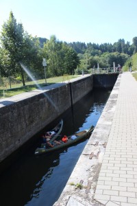 handbetriebene Schleuse in Vilmar