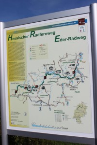 Infotafel Eder-Radweg