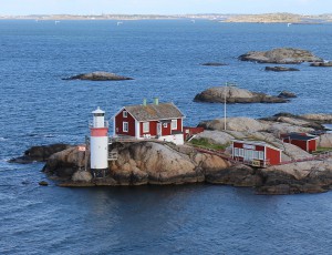 Unser Lieblingsleuchtturm auf einer Schäre vor Göteborg