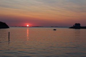 Marstrand: Sonnenuntergang