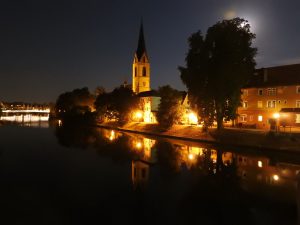 Bild der Abendstimmung Rottenburg