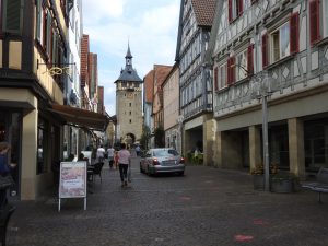 Marbach, Marktstraße, mit Oberen Torturm