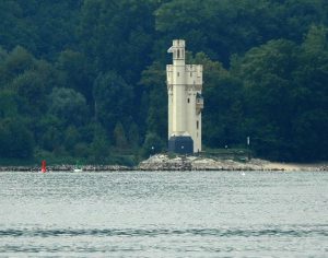 Mäuseturm Bingen, von der Fähre aus