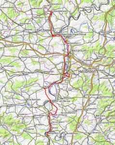 Fünfter Tag - unsere Route