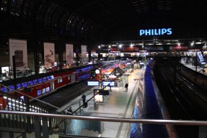 Morgens im Hauptbahnhof Hamburg