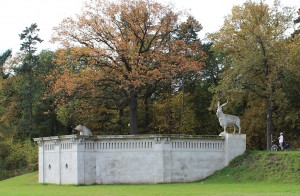 Tontaubenschießstzand im Schlosspark